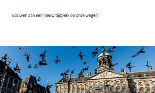 Voorkant brochure SmartwayZ.NL met de tekst: Smart Mobility, bouwen aan een nieuw tijdperk op onze wegen