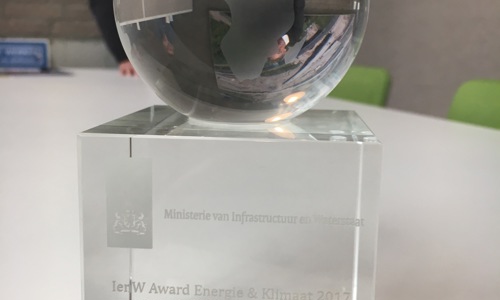 Foto van de award voor energie en klimaat 2017