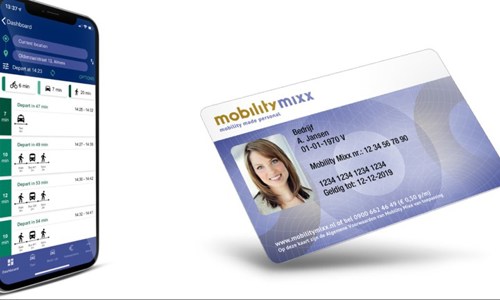 Visual Mobility Mixx telefoon en pasje