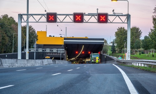 Foto van Heinenoord tunnel en werkzaamheden. Rechten van de afbeelding t.b.v Rijkswaterstaat