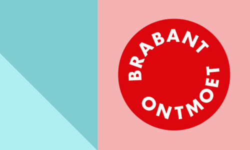 Afbeelding van gekleurde vlakken met logo Brabant Ontmoet